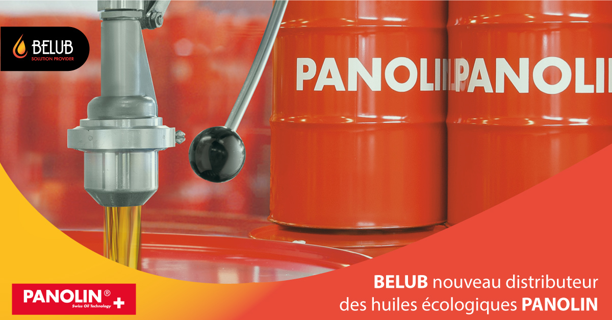 Nouveau partenariat Belub – Panolin pour la distribution d’huiles et de solutions de lubrification écologiques certifiées et approuvées par les plus grands constructeurs d’équipements.